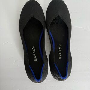 EEUC Rothy's Black Round Toe Flats Size 7.5 Casual, Comfy, Preppy